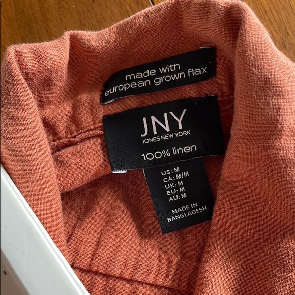 Jones New York Terra-cotta linen jacket - Picture 5 of 5